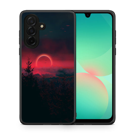 Θήκη Samsung Galaxy A26 5G Sunset Tropic από τη Smartfits με σχέδιο στο πίσω μέρος και μαύρο περίβλημα | Samsung Galaxy A26 5G Sunset Tropic case with colorful back and black bezels
