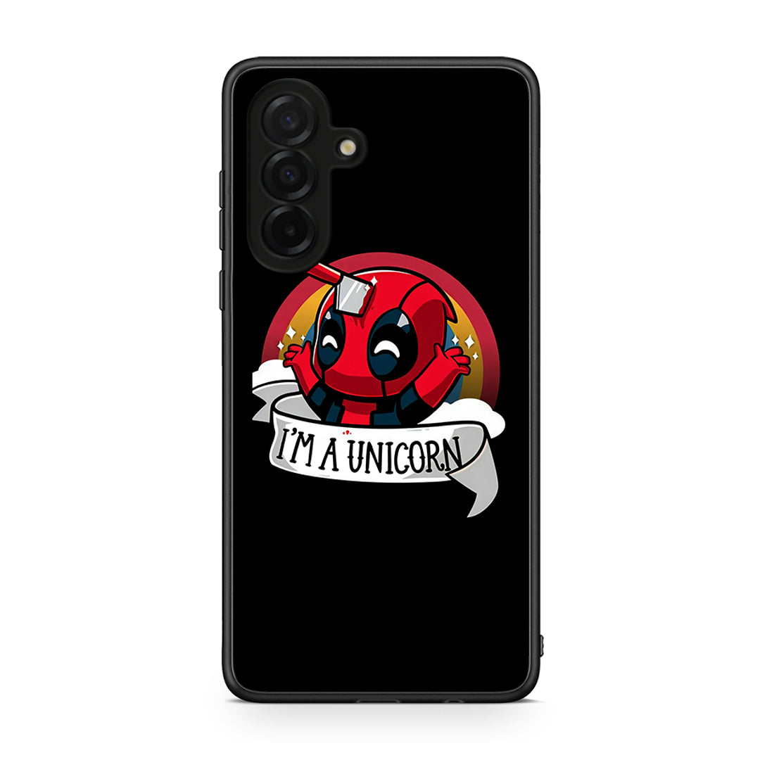 Samsung Galaxy A26 5G Unicorn Deadpool θήκη από τη Smartfits με σχέδιο στο πίσω μέρος και μαύρο περίβλημα | Smartphone case with colorful back and black bezels by Smartfits