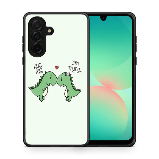 Θήκη Samsung Galaxy A26 5G Rex Valentine από τη Smartfits με σχέδιο στο πίσω μέρος και μαύρο περίβλημα | Samsung Galaxy A26 5G Rex Valentine case with colorful back and black bezels