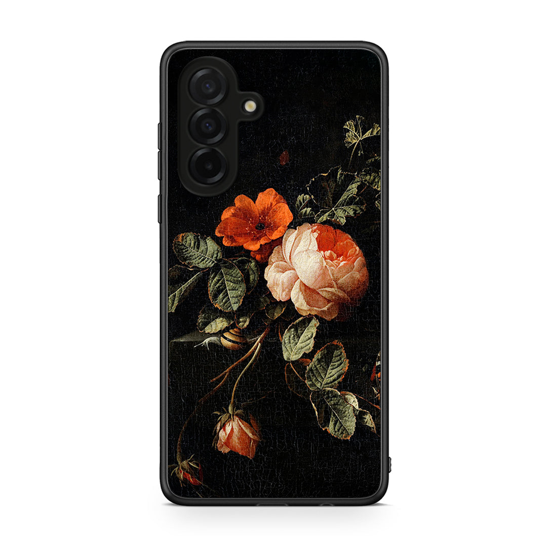 Samsung Galaxy A26 5G Vintage Roses θήκη από τη Smartfits με σχέδιο στο πίσω μέρος και μαύρο περίβλημα | Smartphone case with colorful back and black bezels by Smartfits