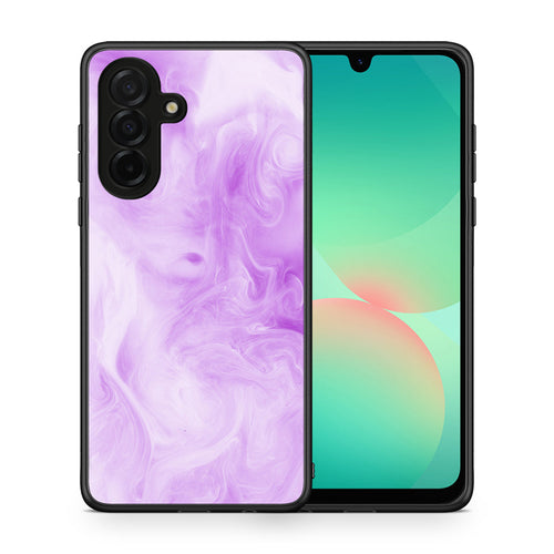 Θήκη Samsung Galaxy A26 5G Lavender Watercolor από τη Smartfits με σχέδιο στο πίσω μέρος και μαύρο περίβλημα | Samsung Galaxy A26 5G Lavender Watercolor case with colorful back and black bezels
