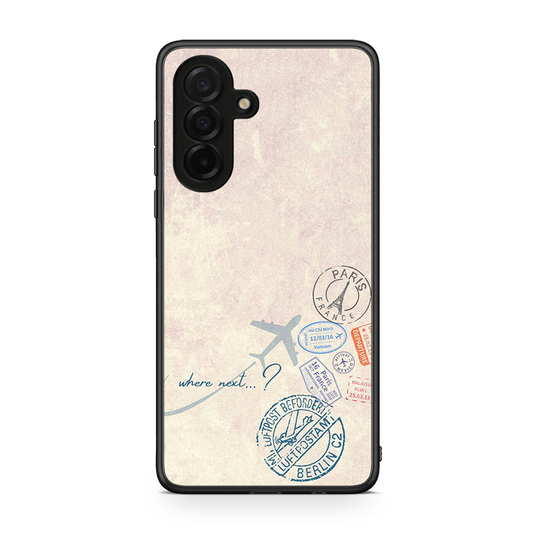 Samsung Galaxy A26 5G Where Next Θήκη από τη Smartfits με σχέδιο στο πίσω μέρος και μαύρο περίβλημα | Smartphone case with colorful back and black bezels by Smartfits