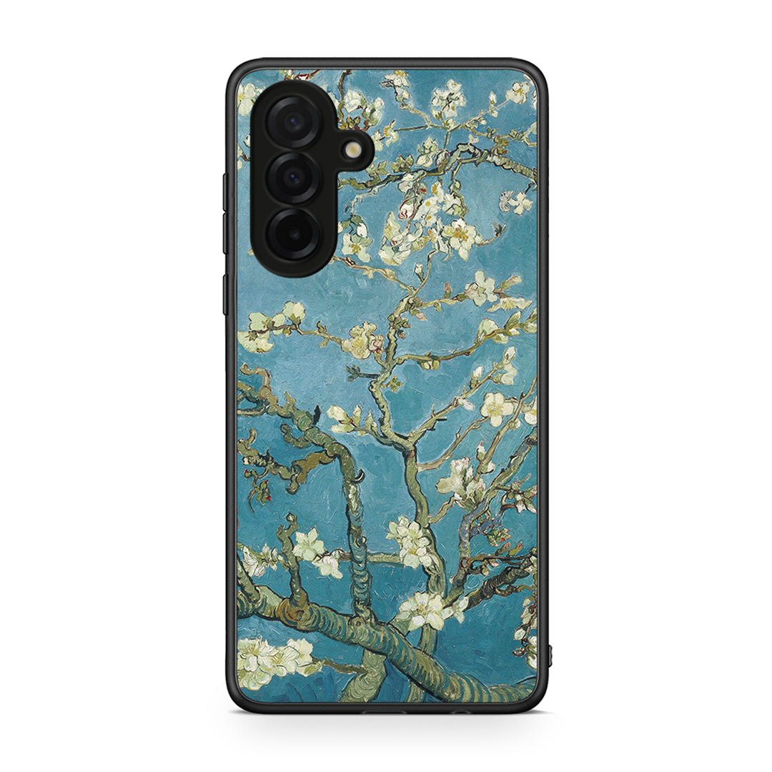 Samsung Galaxy A26 5G White Blossoms θήκη από τη Smartfits με σχέδιο στο πίσω μέρος και μαύρο περίβλημα | Smartphone case with colorful back and black bezels by Smartfits