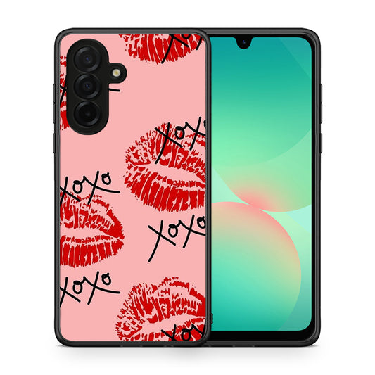 Θήκη Samsung Galaxy A26 5G XOXO Lips από τη Smartfits με σχέδιο στο πίσω μέρος και μαύρο περίβλημα | Samsung Galaxy A26 5G XOXO Lips case with colorful back and black bezels