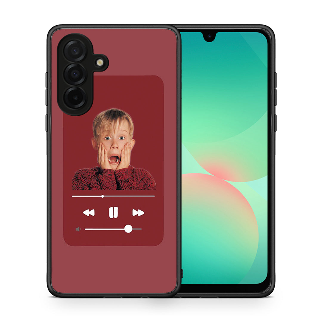 Θήκη Samsung Galaxy A26 5G Xmas Alone Music από τη Smartfits με σχέδιο στο πίσω μέρος και μαύρο περίβλημα | Samsung Galaxy A26 5G Xmas Alone Music case with colorful back and black bezels