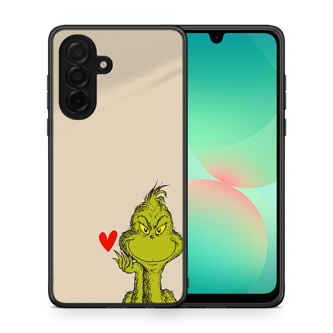 Θήκη Samsung Galaxy A26 5G Xmas Grinch από τη Smartfits με σχέδιο στο πίσω μέρος και μαύρο περίβλημα | Samsung Galaxy A26 5G Xmas Grinch case with colorful back and black bezels