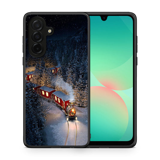 Θήκη Samsung Galaxy A26 5G Xmas Train από τη Smartfits με σχέδιο στο πίσω μέρος και μαύρο περίβλημα | Samsung Galaxy A26 5G Xmas Train case with colorful back and black bezels