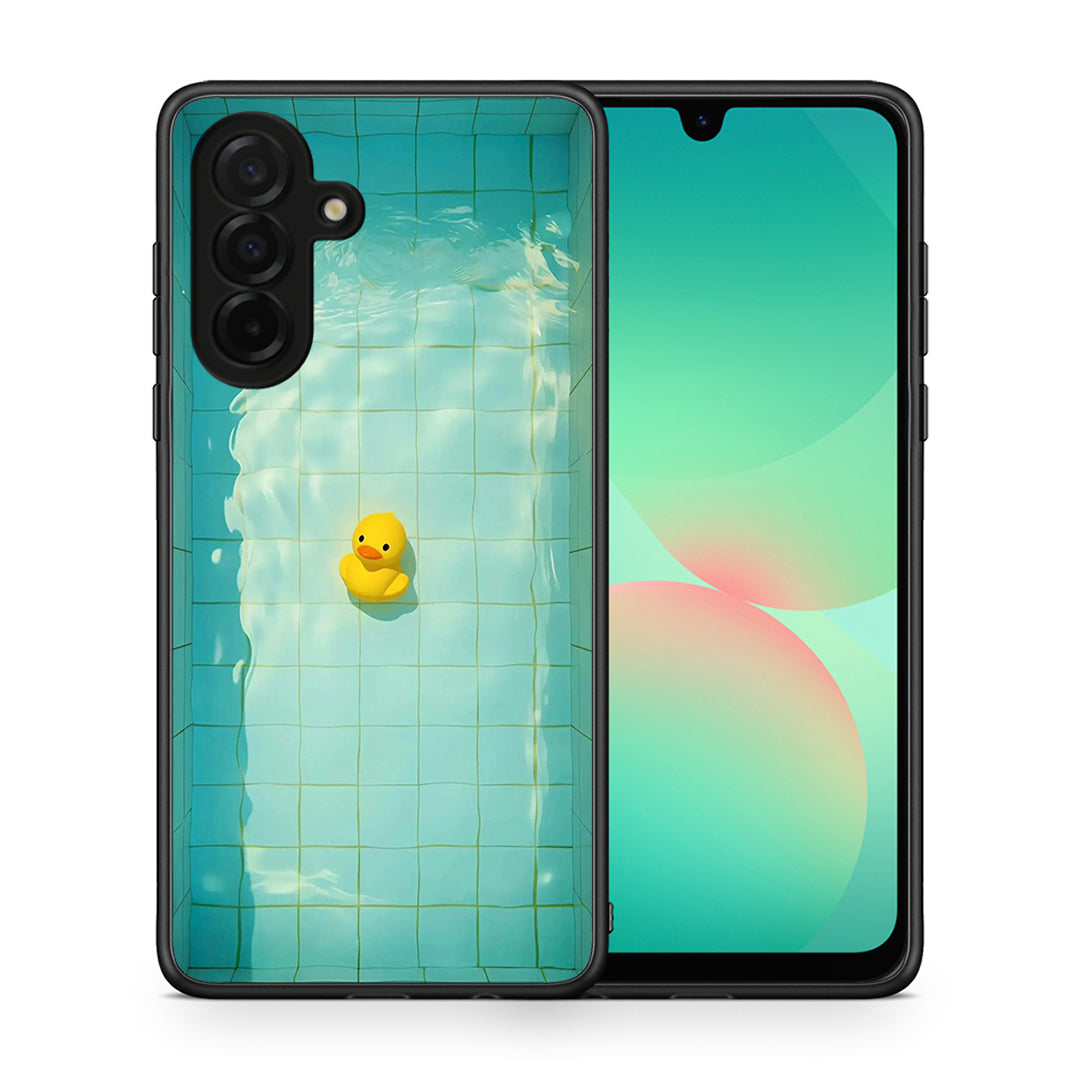 Θήκη Samsung Galaxy A26 5G Yellow Duck από τη Smartfits με σχέδιο στο πίσω μέρος και μαύρο περίβλημα | Samsung Galaxy A26 5G Yellow Duck case with colorful back and black bezels
