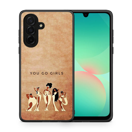 Θήκη Samsung Galaxy A26 5G You Go Girl από τη Smartfits με σχέδιο στο πίσω μέρος και μαύρο περίβλημα | Samsung Galaxy A26 5G You Go Girl case with colorful back and black bezels