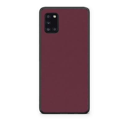Θήκη Samsung Galaxy A31 Muted Burgundy από τη Smartfits με σχέδιο στο πίσω μέρος και μαύρο περίβλημα | Samsung Galaxy A31 Muted Burgundy case with colorful back and black bezels