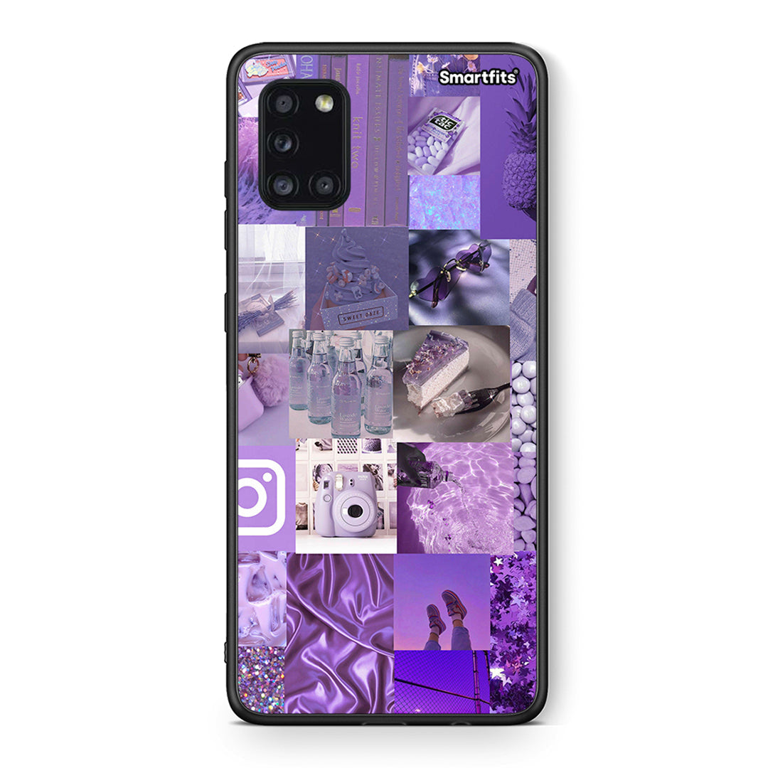 Purple Aesthetic Collage - Samsung Galaxy A31 θήκη