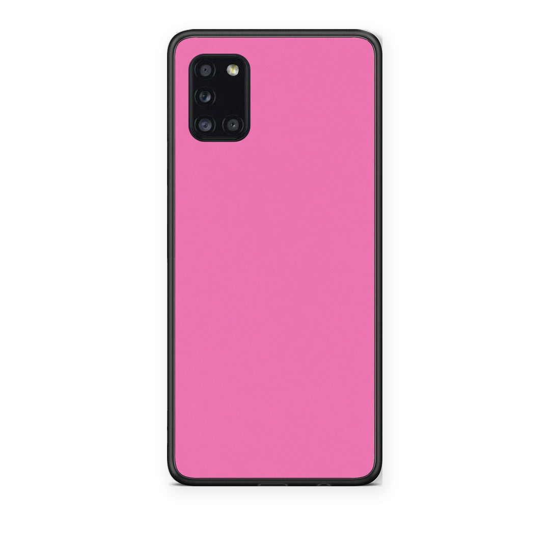 Θήκη Samsung Galaxy A31 Rose Pink από τη Smartfits με σχέδιο στο πίσω μέρος και μαύρο περίβλημα | Samsung Galaxy A31 Rose Pink case with colorful back and black bezels