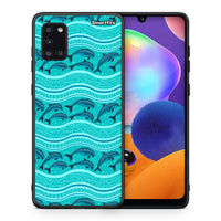 Thumbnail for Swimming Dolphins - Samsung Galaxy A31 θήκη