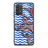 Thumbnail for Samsung A32 4G Chevron Devilfish θήκη από τη Smartfits με σχέδιο στο πίσω μέρος και μαύρο περίβλημα | Smartphone case with colorful back and black bezels by Smartfits