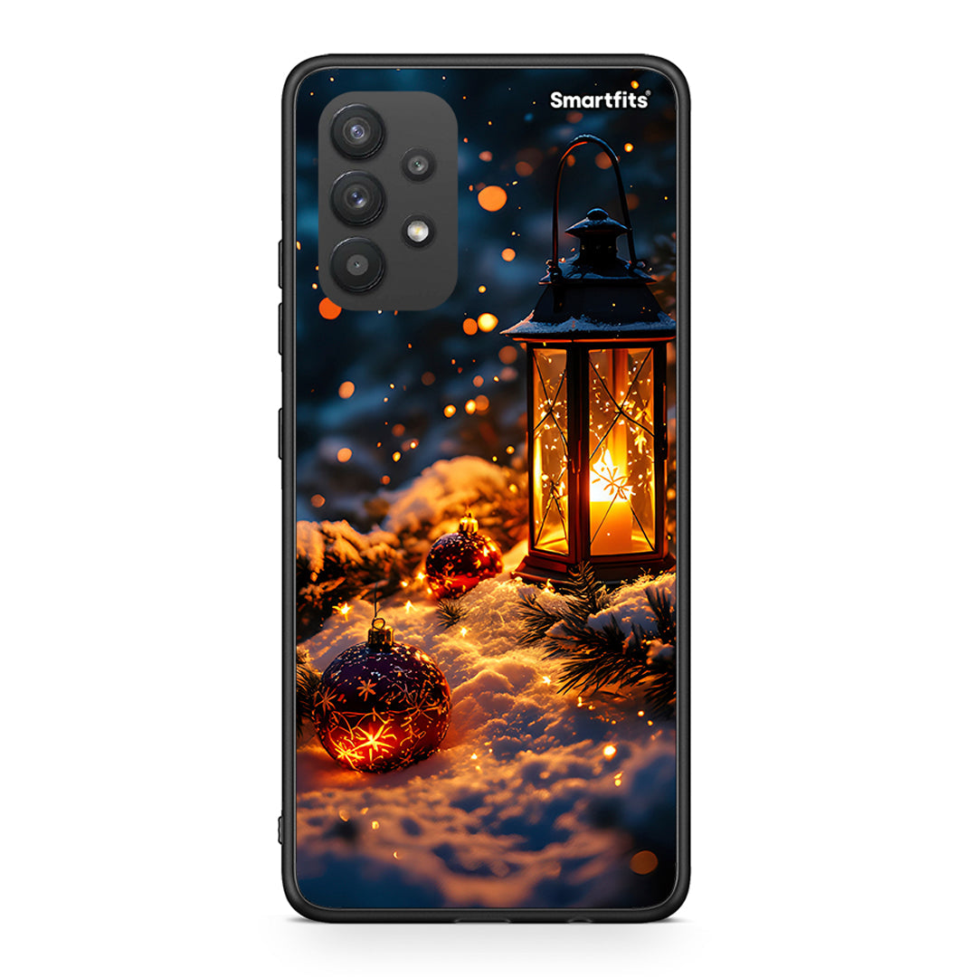 Samsung A32 4G Christmas Ornaments θήκη από τη Smartfits με σχέδιο στο πίσω μέρος και μαύρο περίβλημα | Smartphone case with colorful back and black bezels by Smartfits