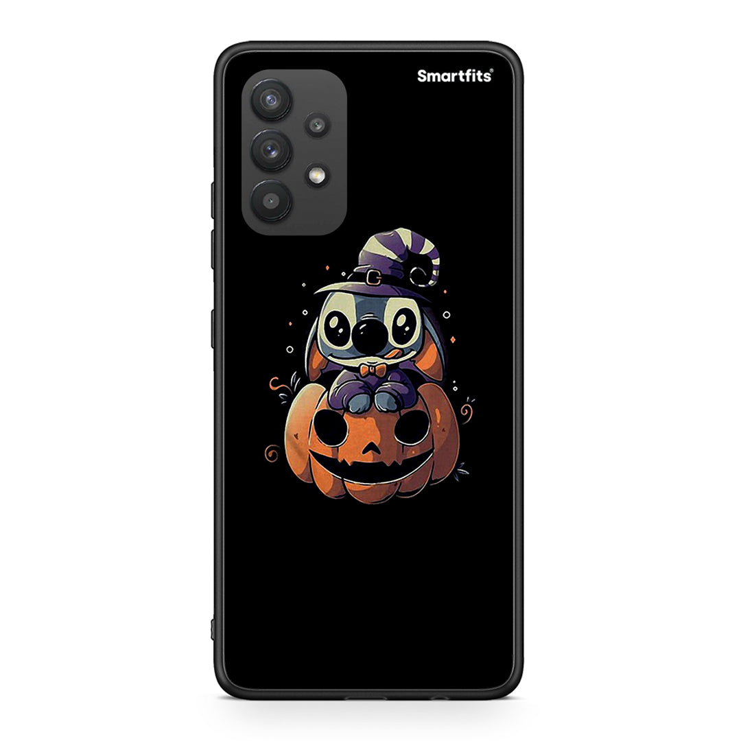 Samsung A32 4G Halloween Stitch θήκη από τη Smartfits με σχέδιο στο πίσω μέρος και μαύρο περίβλημα | Smartphone case with colorful back and black bezels by Smartfits