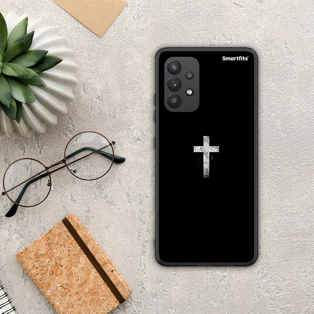 White Cross - Samsung Galaxy A32 4G θήκη