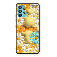 Thumbnail for Samsung Galaxy A32 5G  Bubble Daisies θήκη από τη Smartfits με σχέδιο στο πίσω μέρος και μαύρο περίβλημα | Smartphone case with colorful back and black bezels by Smartfits