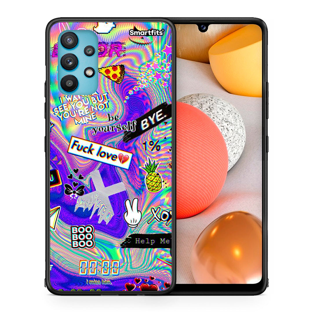 Θήκη Samsung Galaxy A32 5G  Game Over από τη Smartfits με σχέδιο στο πίσω μέρος και μαύρο περίβλημα | Samsung Galaxy A32 5G  Game Over case with colorful back and black bezels