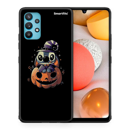 Θήκη Samsung Galaxy A32 5G  Halloween Stitch από τη Smartfits με σχέδιο στο πίσω μέρος και μαύρο περίβλημα | Samsung Galaxy A32 5G  Halloween Stitch case with colorful back and black bezels