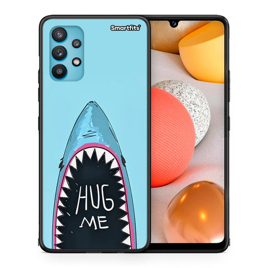 Θήκη Samsung Galaxy A32 5G  Hug Me από τη Smartfits με σχέδιο στο πίσω μέρος και μαύρο περίβλημα | Samsung Galaxy A32 5G  Hug Me case with colorful back and black bezels
