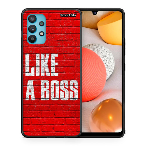 Θήκη Samsung Galaxy A32 5G  Like A Boss από τη Smartfits με σχέδιο στο πίσω μέρος και μαύρο περίβλημα | Samsung Galaxy A32 5G  Like A Boss case with colorful back and black bezels