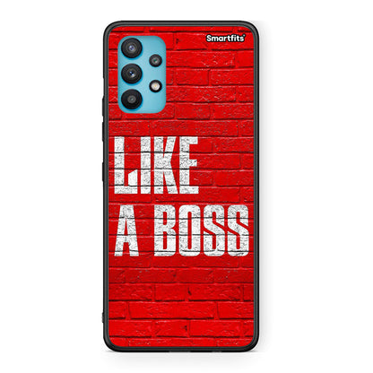 Samsung Galaxy A32 5G  Like A Boss θήκη από τη Smartfits με σχέδιο στο πίσω μέρος και μαύρο περίβλημα | Smartphone case with colorful back and black bezels by Smartfits