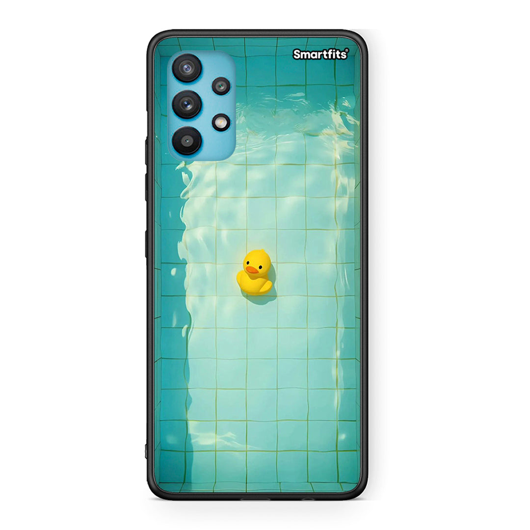 Samsung Galaxy A32 5G  Yellow Duck θήκη από τη Smartfits με σχέδιο στο πίσω μέρος και μαύρο περίβλημα | Smartphone case with colorful back and black bezels by Smartfits