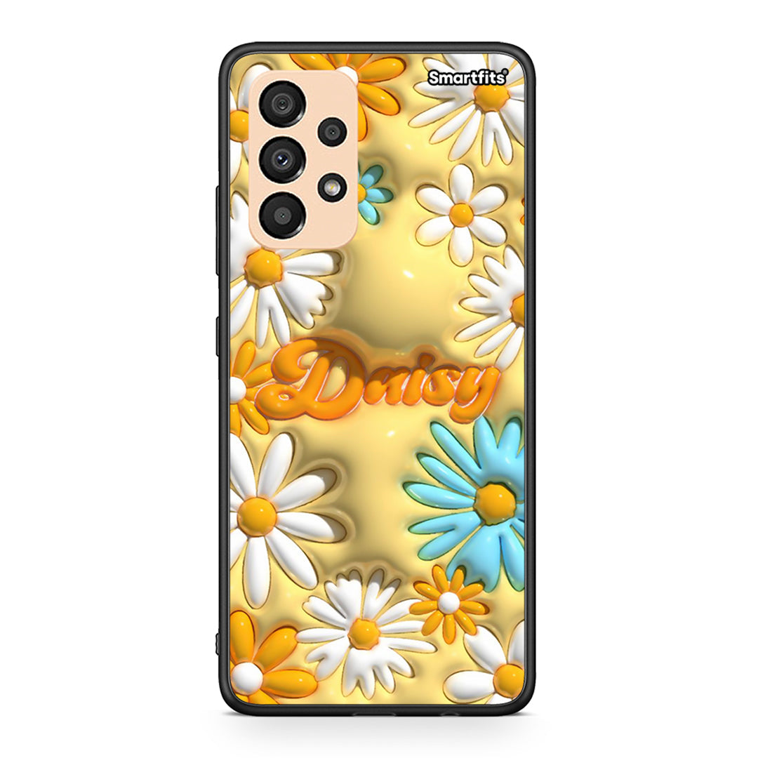 Samsung A33 5G Bubble Daisies θήκη από τη Smartfits με σχέδιο στο πίσω μέρος και μαύρο περίβλημα | Smartphone case with colorful back and black bezels by Smartfits