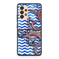 Thumbnail for Samsung A33 5G Chevron Devilfish θήκη από τη Smartfits με σχέδιο στο πίσω μέρος και μαύρο περίβλημα | Smartphone case with colorful back and black bezels by Smartfits