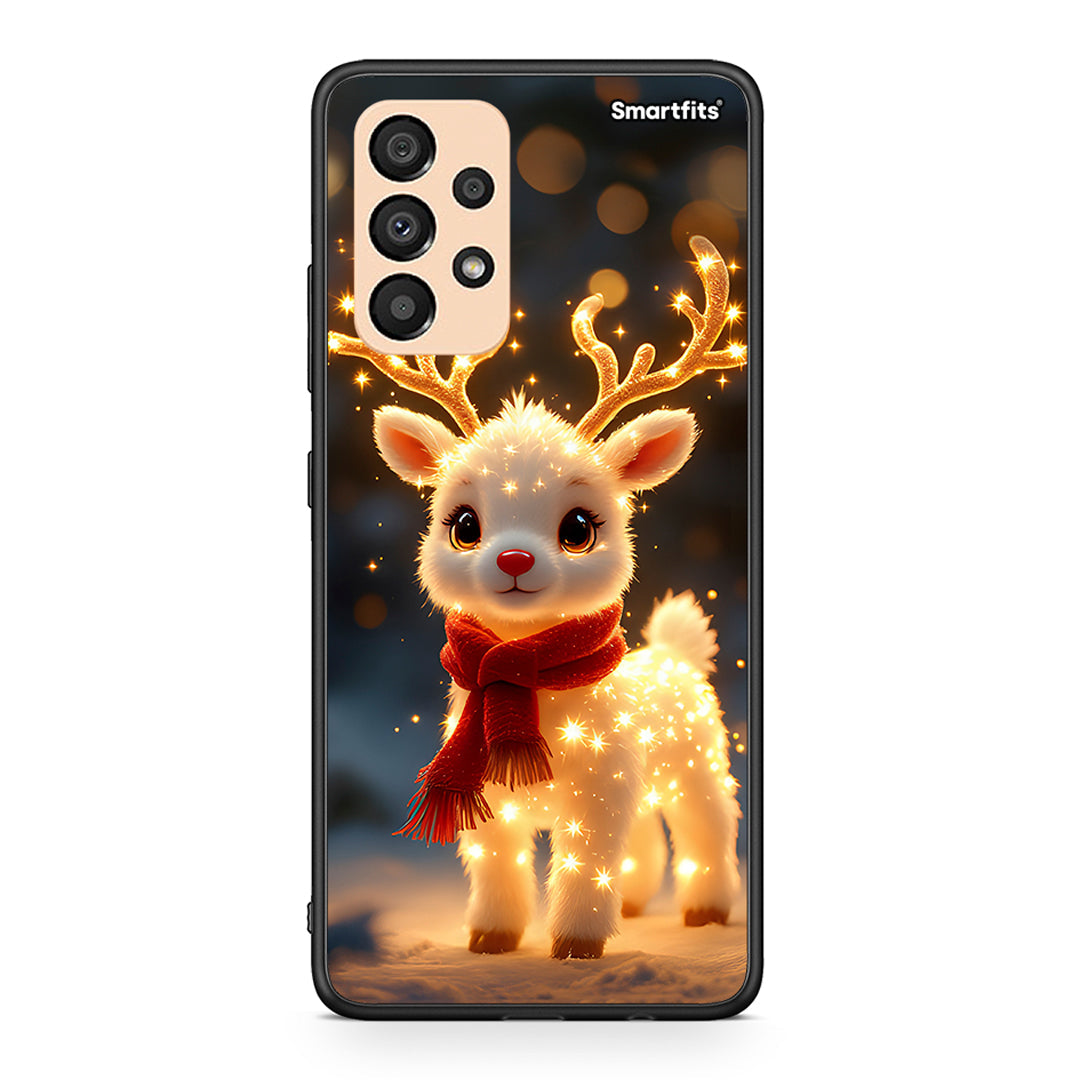 Samsung A33 5G Christmas Cutie θήκη από τη Smartfits με σχέδιο στο πίσω μέρος και μαύρο περίβλημα | Smartphone case with colorful back and black bezels by Smartfits