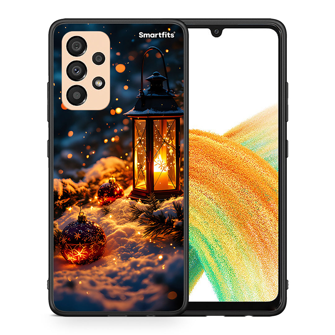 Θήκη Samsung A33 5G Christmas Ornaments από τη Smartfits με σχέδιο στο πίσω μέρος και μαύρο περίβλημα | Samsung A33 5G Christmas Ornaments case with colorful back and black bezels