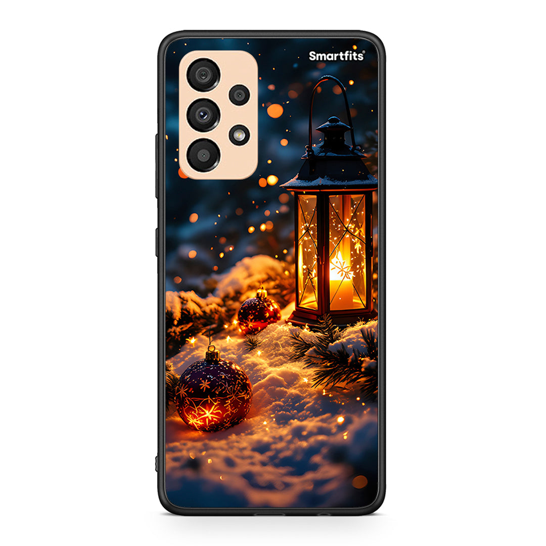 Samsung A33 5G Christmas Ornaments θήκη από τη Smartfits με σχέδιο στο πίσω μέρος και μαύρο περίβλημα | Smartphone case with colorful back and black bezels by Smartfits