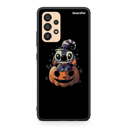 Samsung A33 5G Halloween Stitch θήκη από τη Smartfits με σχέδιο στο πίσω μέρος και μαύρο περίβλημα | Smartphone case with colorful back and black bezels by Smartfits