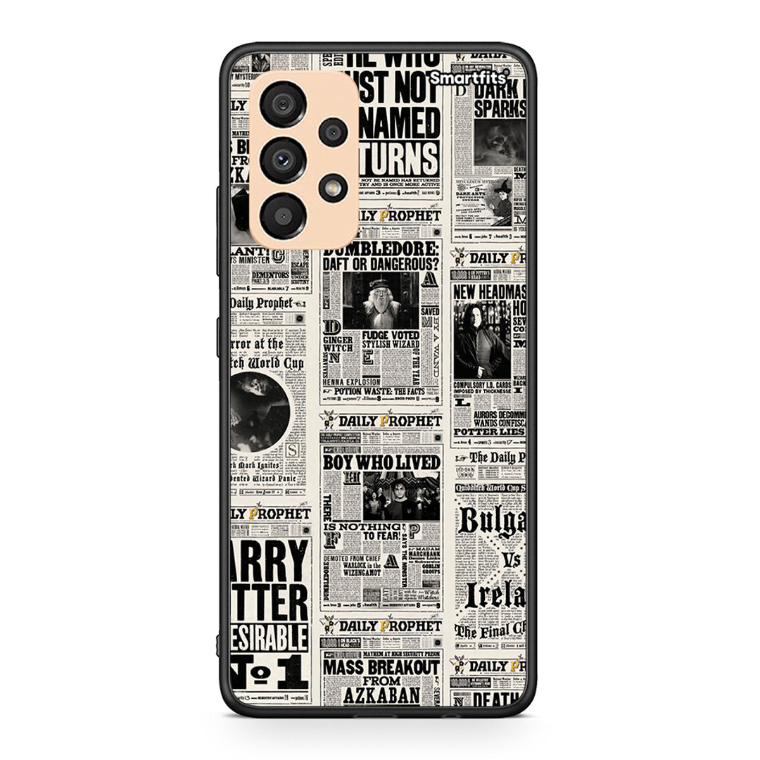 Samsung A33 5G Harry Paper θήκη από τη Smartfits με σχέδιο στο πίσω μέρος και μαύρο περίβλημα | Smartphone case with colorful back and black bezels by Smartfits