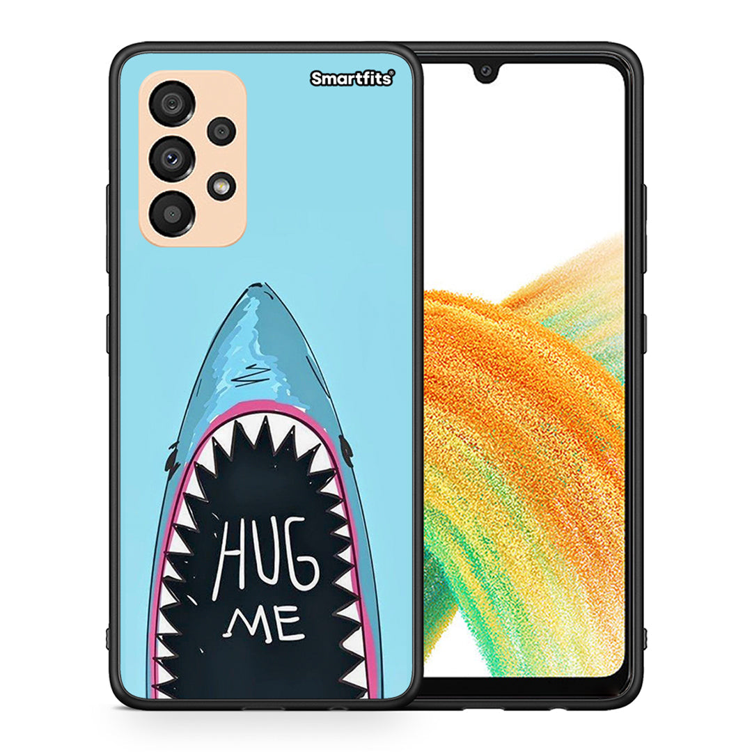 Θήκη Samsung A33 5G Hug Me από τη Smartfits με σχέδιο στο πίσω μέρος και μαύρο περίβλημα | Samsung A33 5G Hug Me case with colorful back and black bezels