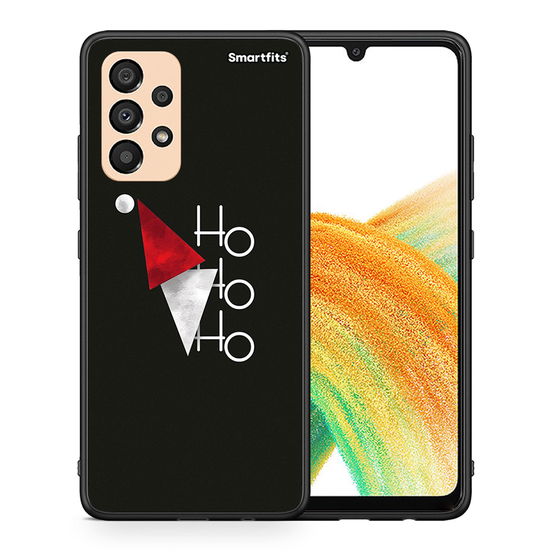 Θήκη Samsung A33 5G Minimal Christmas από τη Smartfits με σχέδιο στο πίσω μέρος και μαύρο περίβλημα | Samsung A33 5G Minimal Christmas case with colorful back and black bezels