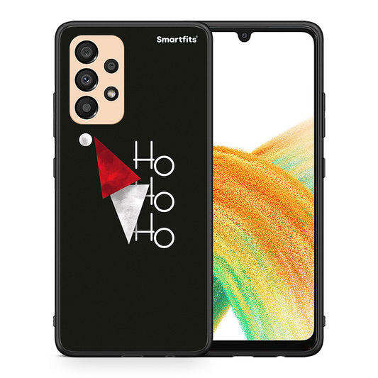 Θήκη Samsung A33 5G Minimal Christmas από τη Smartfits με σχέδιο στο πίσω μέρος και μαύρο περίβλημα | Samsung A33 5G Minimal Christmas case with colorful back and black bezels