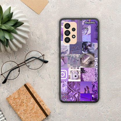 Purple Aesthetic Collage - Samsung Galaxy A33 5G θήκη