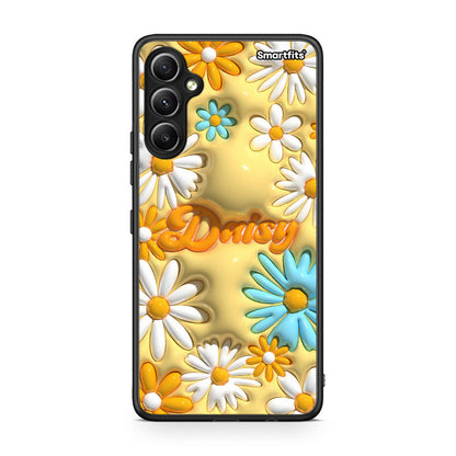 Θήκη Samsung Galaxy A34 Bubble Daisies από τη Smartfits με σχέδιο στο πίσω μέρος και μαύρο περίβλημα | Samsung Galaxy A34 Bubble Daisies Case with Colorful Back and Black Bezels