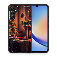 Thumbnail for Θήκη Samsung Galaxy A34 Home For Christmas από τη Smartfits με σχέδιο στο πίσω μέρος και μαύρο περίβλημα | Samsung Galaxy A34 Home For Christmas Case with Colorful Back and Black Bezels