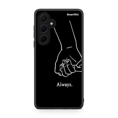 Samsung Galaxy A35 Always & Forever 1 Θήκη Αγίου Βαλεντίνου από τη Smartfits με σχέδιο στο πίσω μέρος και μαύρο περίβλημα | Smartphone case with colorful back and black bezels by Smartfits