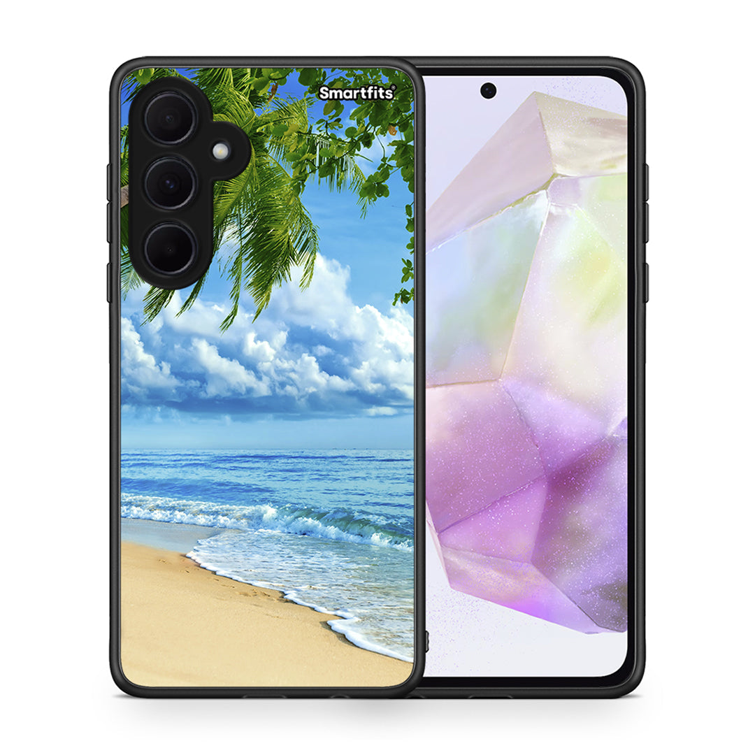 Θήκη Samsung Galaxy A35 Beautiful Beach από τη Smartfits με σχέδιο στο πίσω μέρος και μαύρο περίβλημα | Samsung Galaxy A35 Beautiful Beach case with colorful back and black bezels