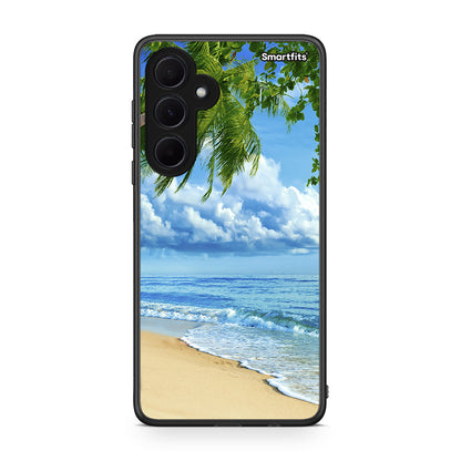 Samsung Galaxy A35 Beautiful Beach θήκη από τη Smartfits με σχέδιο στο πίσω μέρος και μαύρο περίβλημα | Smartphone case with colorful back and black bezels by Smartfits