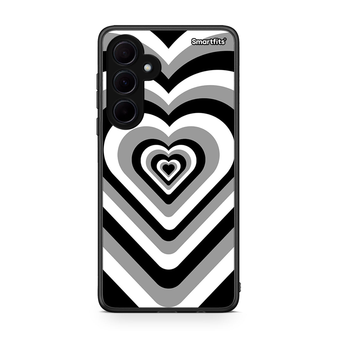 Samsung Galaxy A35 Black Hearts θήκη από τη Smartfits με σχέδιο στο πίσω μέρος και μαύρο περίβλημα | Smartphone case with colorful back and black bezels by Smartfits