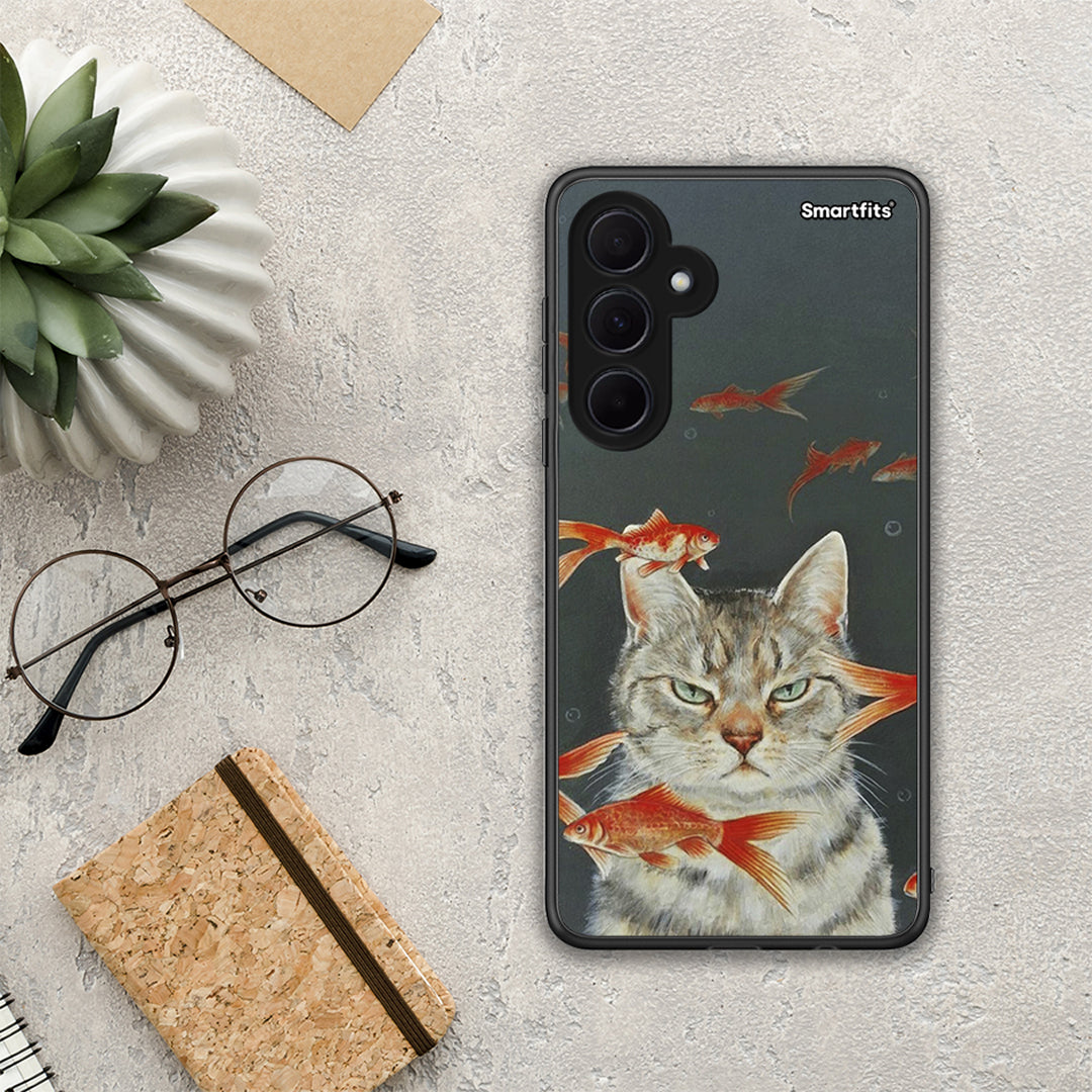 Cat Goldfish - Samsung Galaxy A35 θήκη