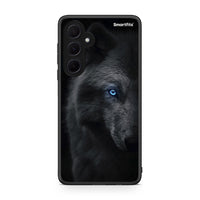 Thumbnail for Samsung Galaxy A35 Dark Wolf θήκη από τη Smartfits με σχέδιο στο πίσω μέρος και μαύρο περίβλημα | Smartphone case with colorful back and black bezels by Smartfits