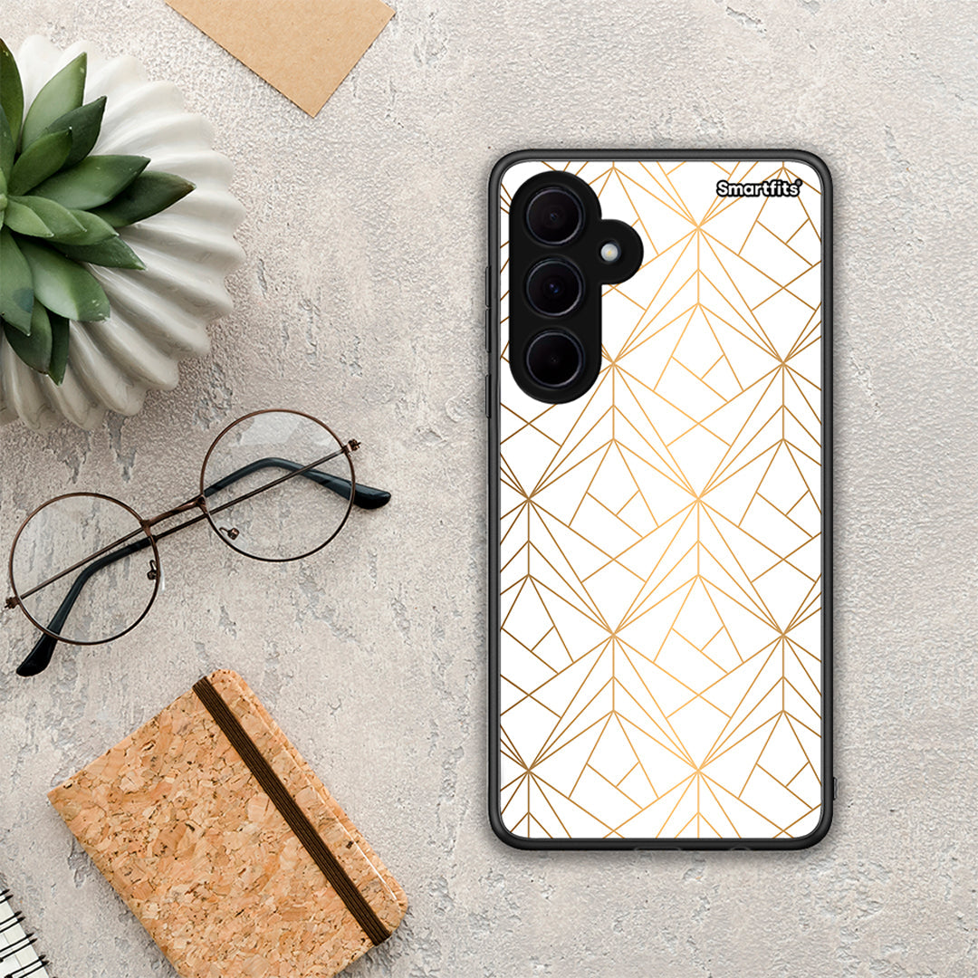 Geometric Luxury White - Samsung Galaxy A35 θήκη