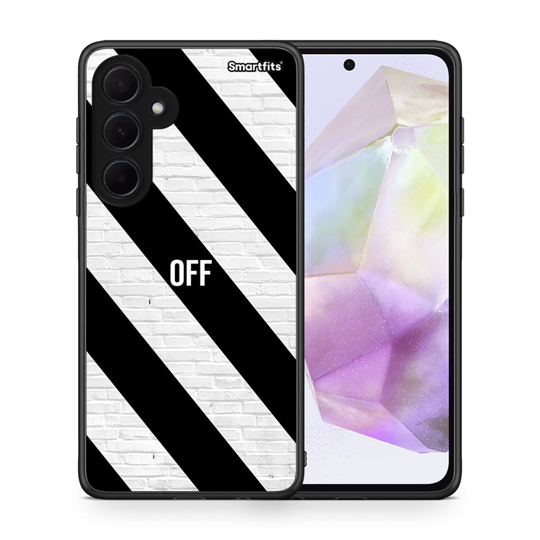 Θήκη Samsung Galaxy A35 Get Off από τη Smartfits με σχέδιο στο πίσω μέρος και μαύρο περίβλημα | Samsung Galaxy A35 Get Off case with colorful back and black bezels