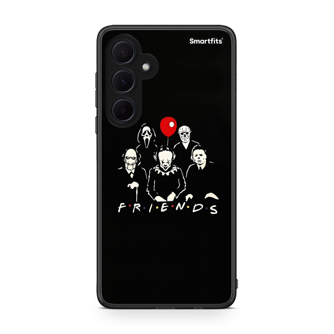 Samsung Galaxy A35 Halloween Friends Θήκη από τη Smartfits με σχέδιο στο πίσω μέρος και μαύρο περίβλημα | Smartphone case with colorful back and black bezels by Smartfits